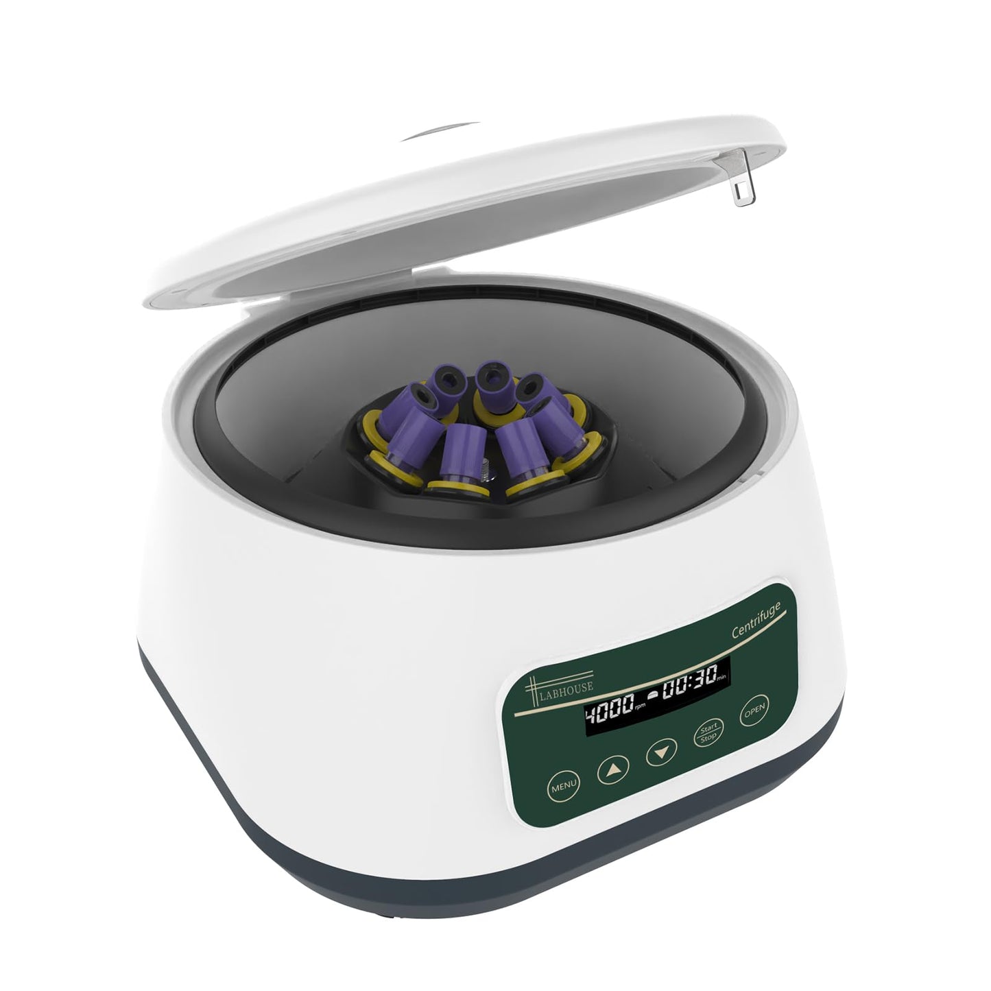 LABHOUSE PRP Centrifuge Machine 8x2ml/5ml/10ml | 4x15ml Digital Speed 500-4000rpm 1717xg RCF Lab Benchtop Centrifuges Timer 30sec-99min