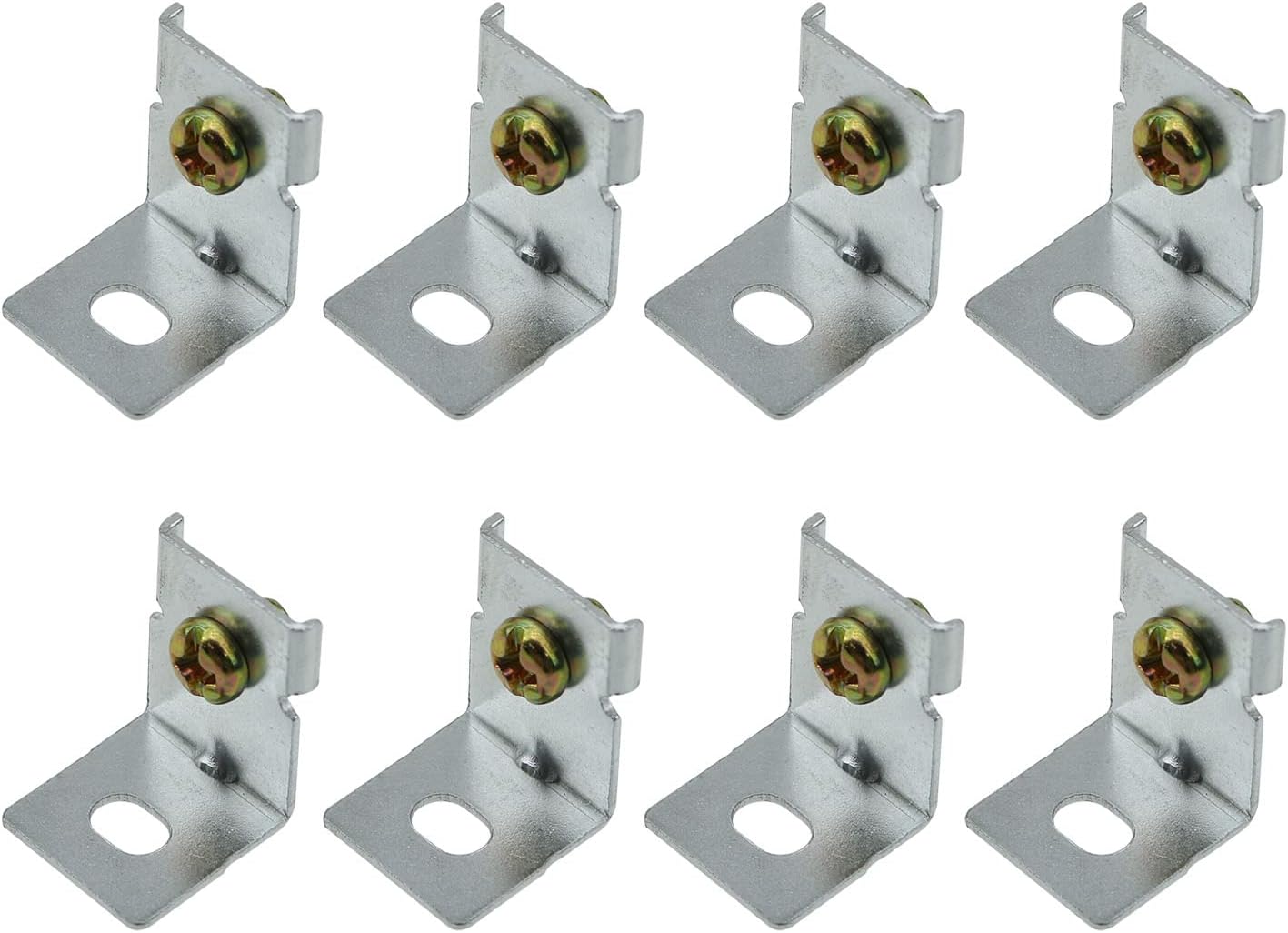 MEETOOT 8pcs MHS012 Power Supply Fixing Bracket Power Installation Accessories Switching Power Supply Mounting Brackets