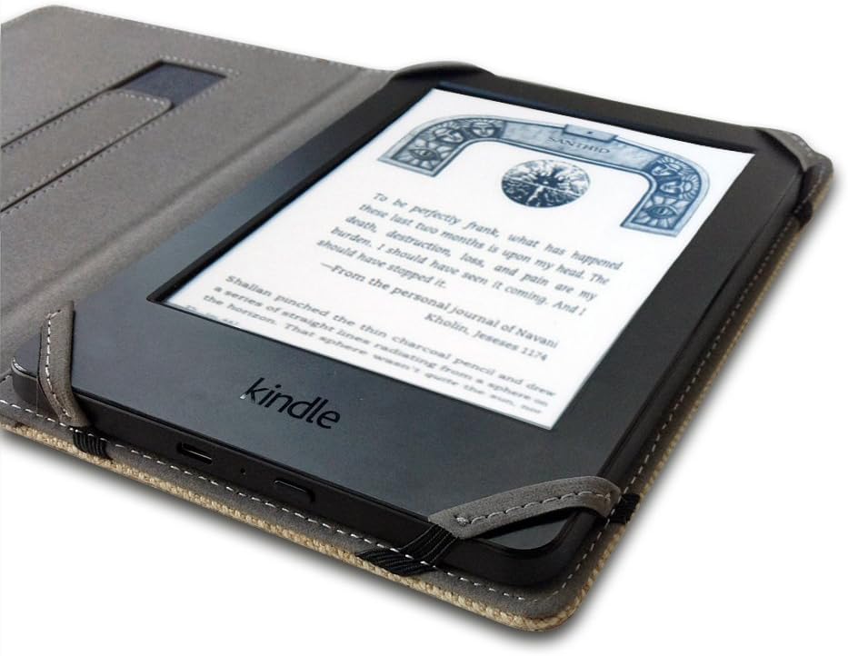 ENJOY-UNIQUE 6" 6inch Natural Linen Case Cover for ebook Reader Universal Hemp Case Cover