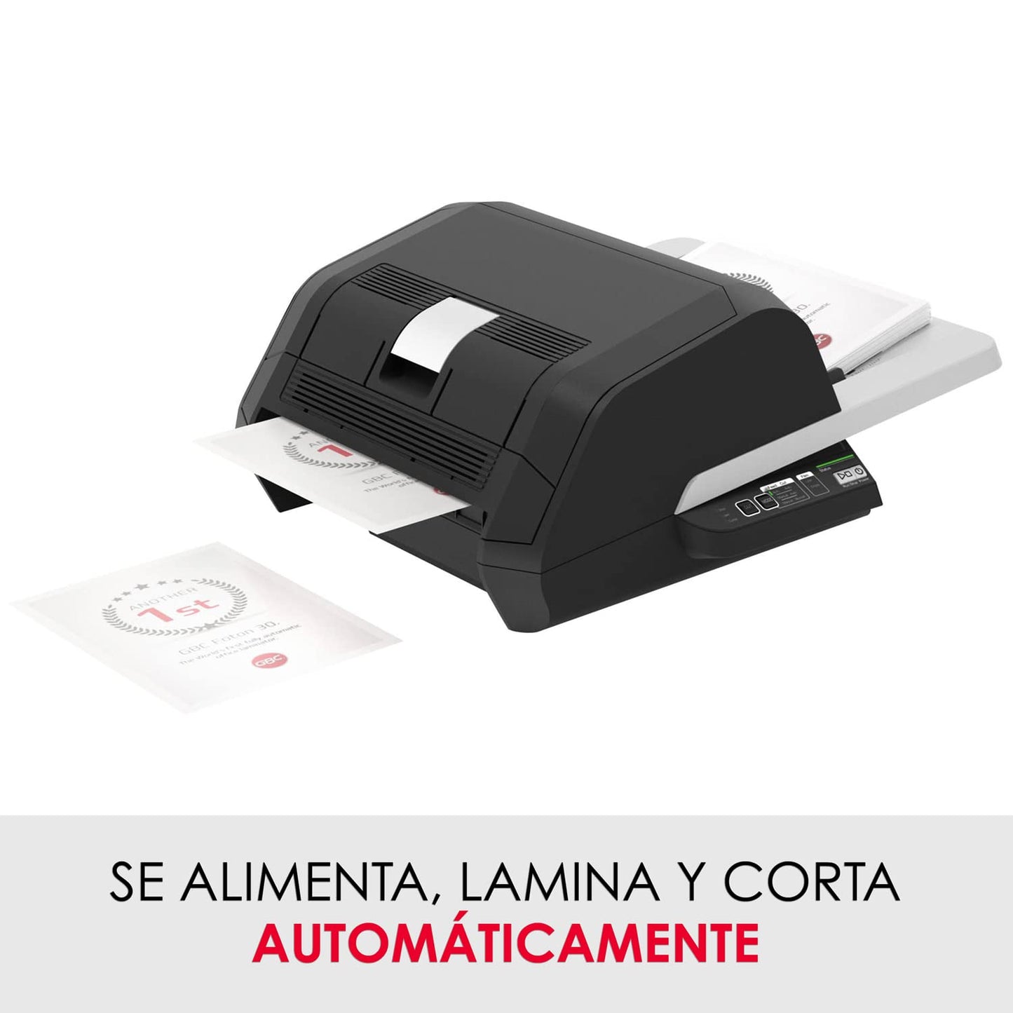 GBC Foton 30 Automated Pouch-Free Laminator, 9.6" x 22.7" x 18.8", Starter Film-Cartridge Included (FOTON30120NA)