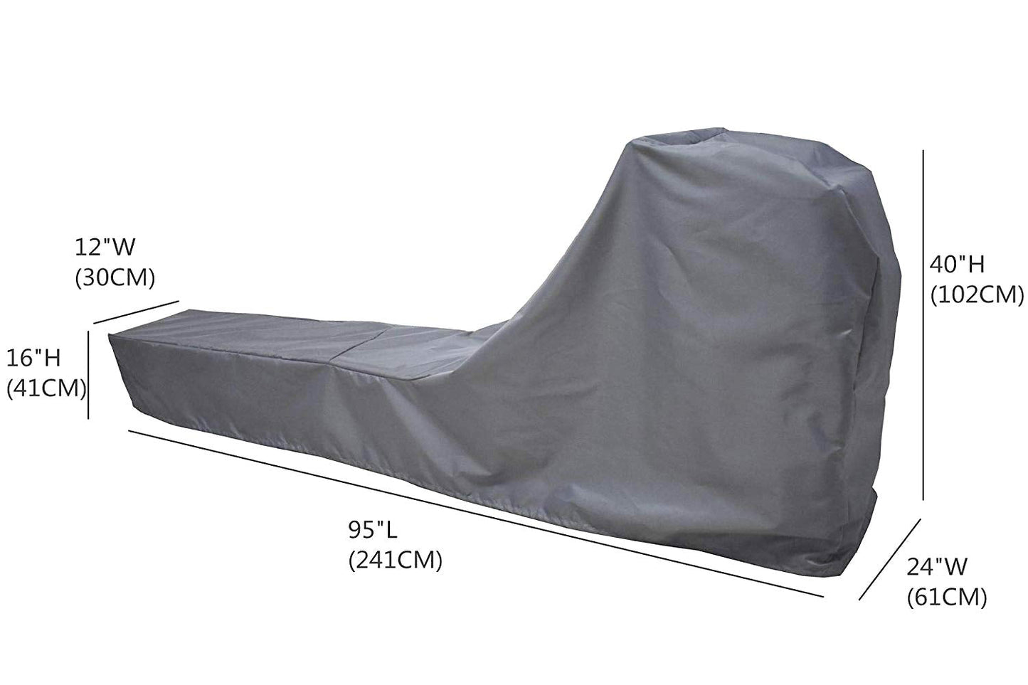 Fitness Equipment Cover - Protective Dustproof Waterproof & Water-Resistant Stationary Fabric for Indoor/Outdoor Use, Gray