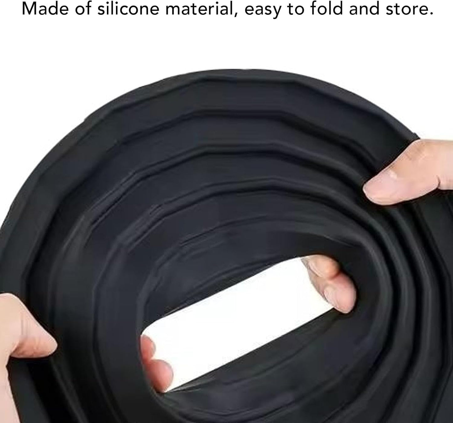 30-50mm Dpofirs Anti Reflective Silicone Lens Hood for Camera, Foldable Lightweight Shade for Outer Diameter Mirrorless