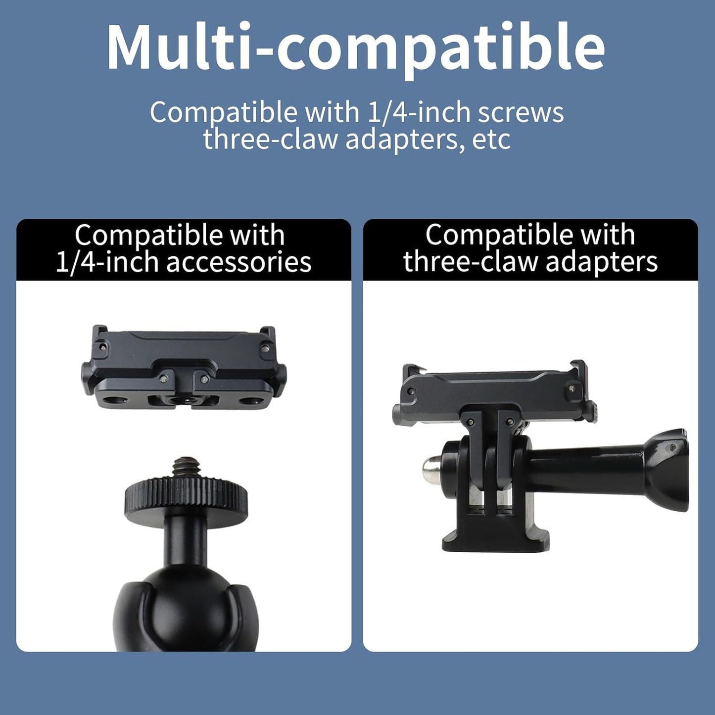 YETAMKR 6 with1/4Screw Aluminum Magnetic Quick Release Adapter Mount Compatible with DJI Osmo Action /Osmo Nano