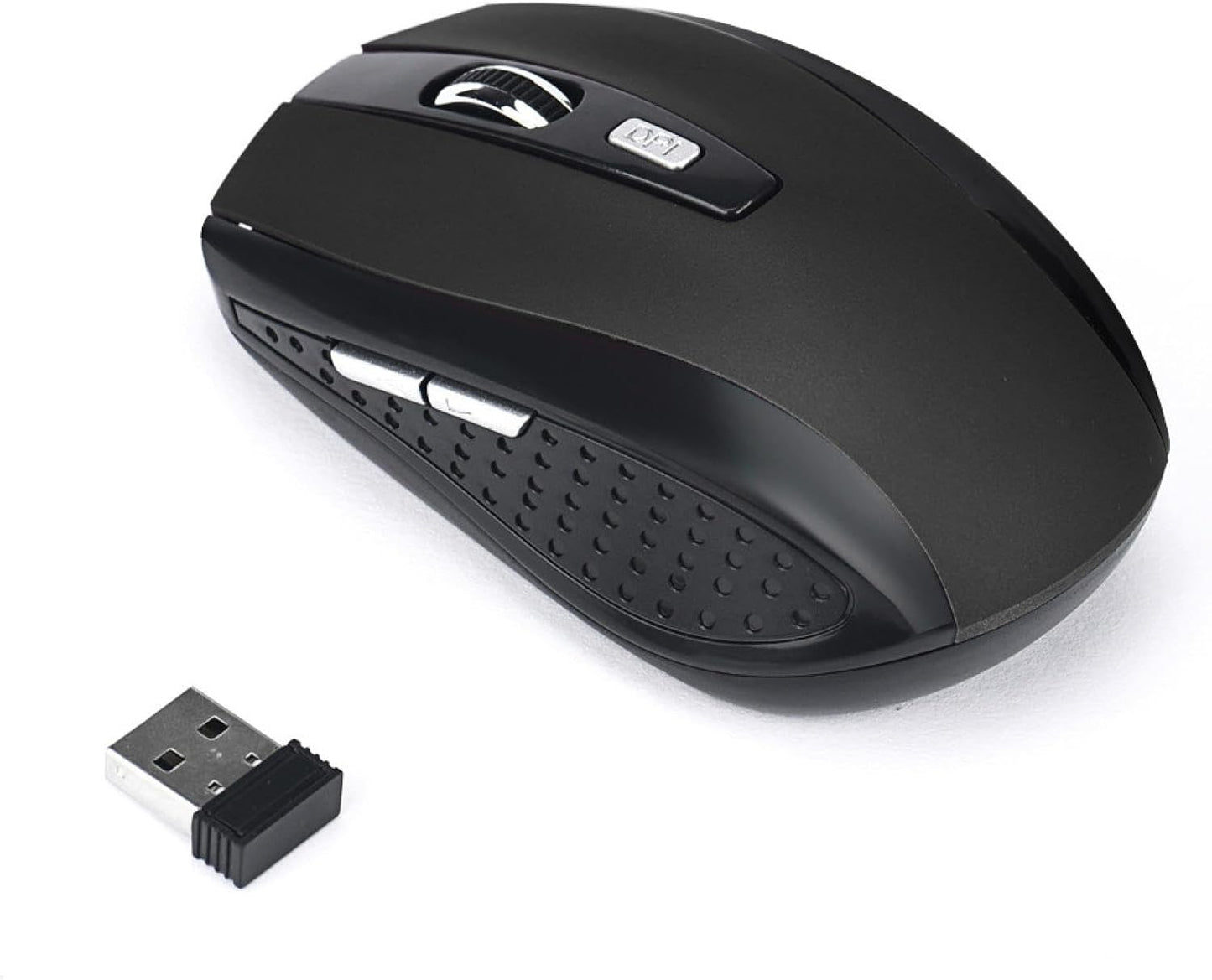 Generic 2.4GHz 6 2000 Wireless Mouse with Keys, DPI, USB Receiver, Cordless Computer Laptop Mouse Wireless Gaming
