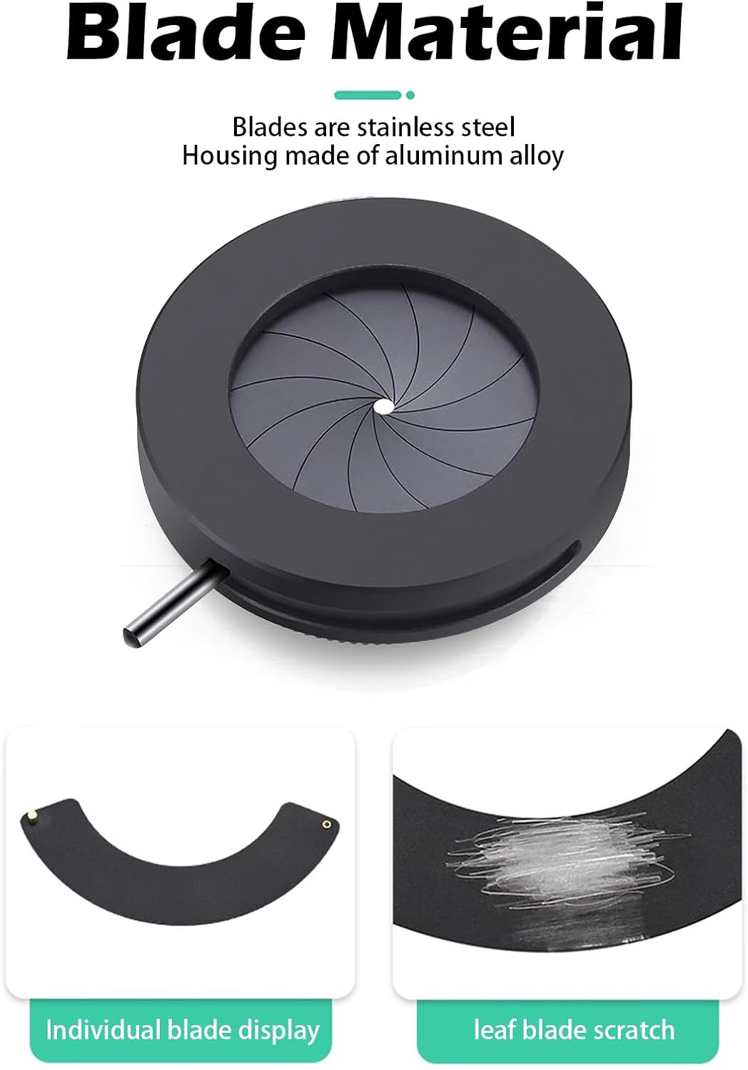 FotoAene Microscope(SK23) Microscope Adjustable Iris Aperture Diaphragm Aperture Adjustable Lens Optical Diaphragm