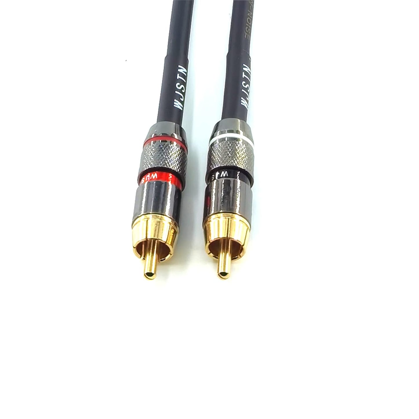 WJSTN 1ft Cable,1rca 1rca 2Pack. RCA to RCA Cable Stereo Audio Male to Male Cable Short Apply to with Speaker, AMP