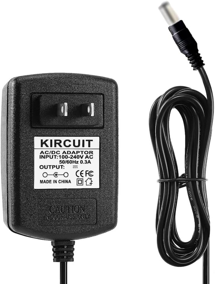 Kircuit 12V H60B1 AC/DC Adapter for Charging Govee Torchiere Floor Lamp Model: RGBIC Warm Cool White Standing Lamp