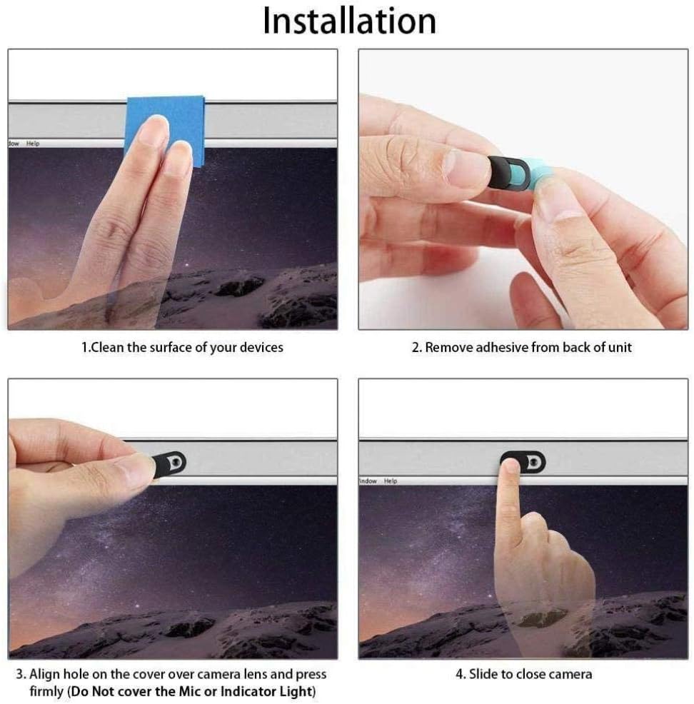 ANSEWIRELESS (2020), (2020) Privacy Camera Cover Security Blocker Webcam Closure for Moto G Power Black Compatible