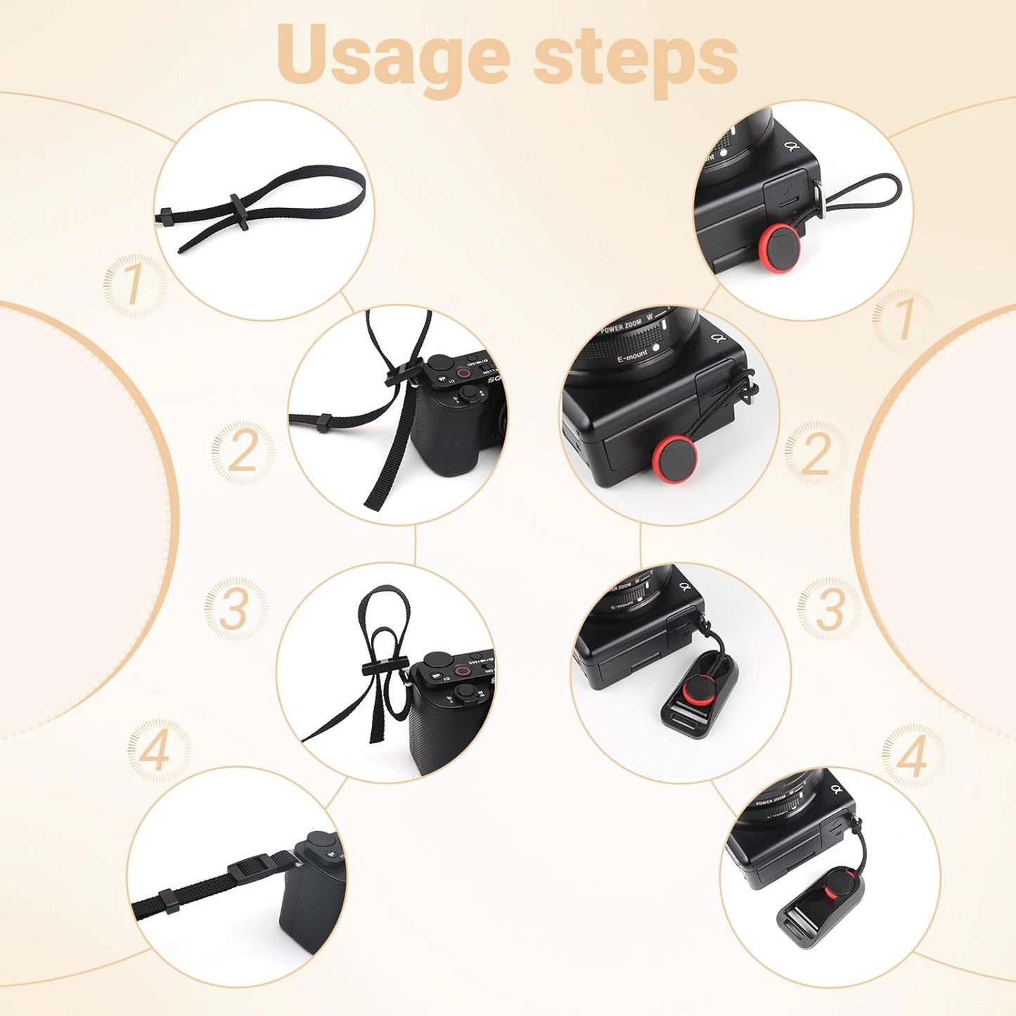 Zwxejcb Camera Strap Neck Shoulder Strap with Quick Release Buckles for DSLR SLR