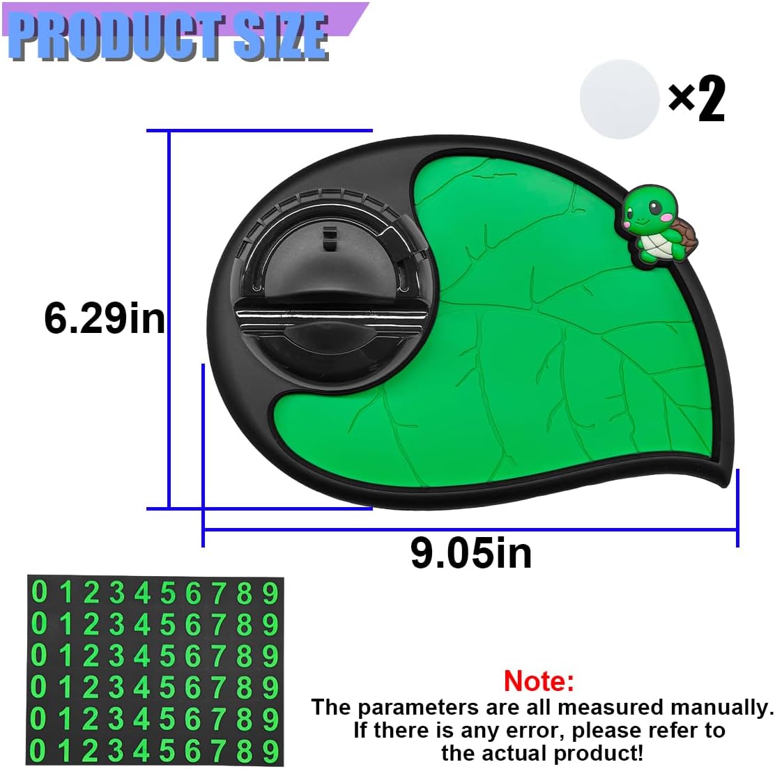 Craedli 360 Car Dashboard Anti-Slip Mat, Multifunctional Rotating Phone Holder with Temporary Parking Number, Universal