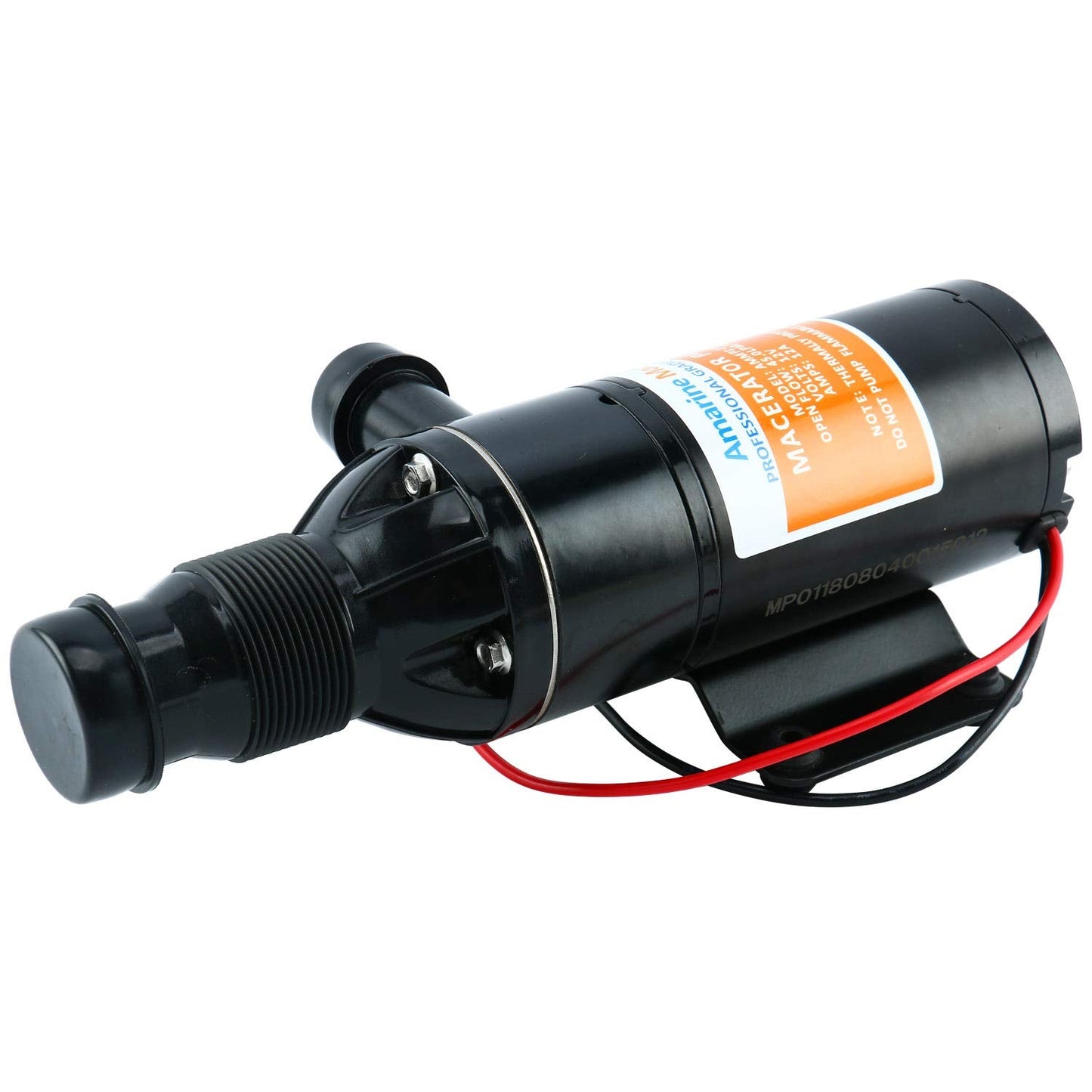Amarine Made Macerator Waste Water Pump 12V 12 GPM New Anti-Clog Feature for RV Marine Trailer Toilet Sewer Self Priming