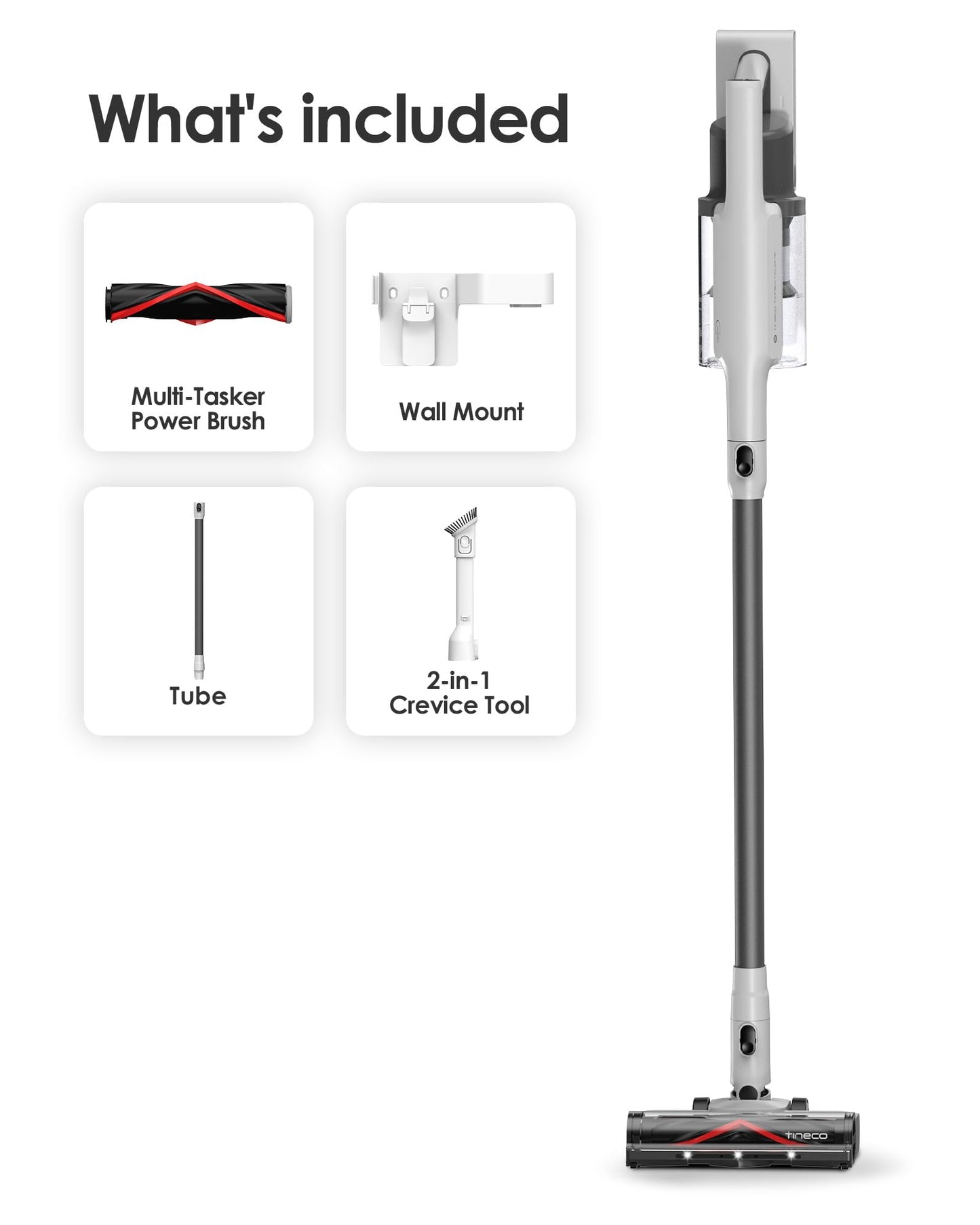 Tineco A30S Cordless Vacuum Cleaner, 160W Suction, 60Min Runtime, 1L Larger Dustbin, ZeroTangle Brush, PureCyclone Tech, Stick Vacuum Cleaner for Pet Hair, Carpet & Hard Floor