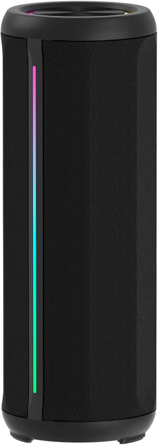 CofunKool 16W 5.4, 3600mAh IPX55 Portable Speaker with RGB Lights, Clear Stereo Loud Sound, AUX Input TF Card Slot