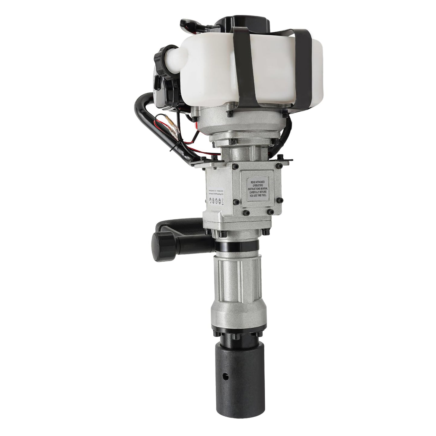 Upgrade T-Post Driver, 32.7CC 2-Stroke Gas-Powered Fence Post Driver, Heavy-Duty Petrol Pile Driver with SDS Max Drill and Conversion Head, New Model for Efficient Installation
