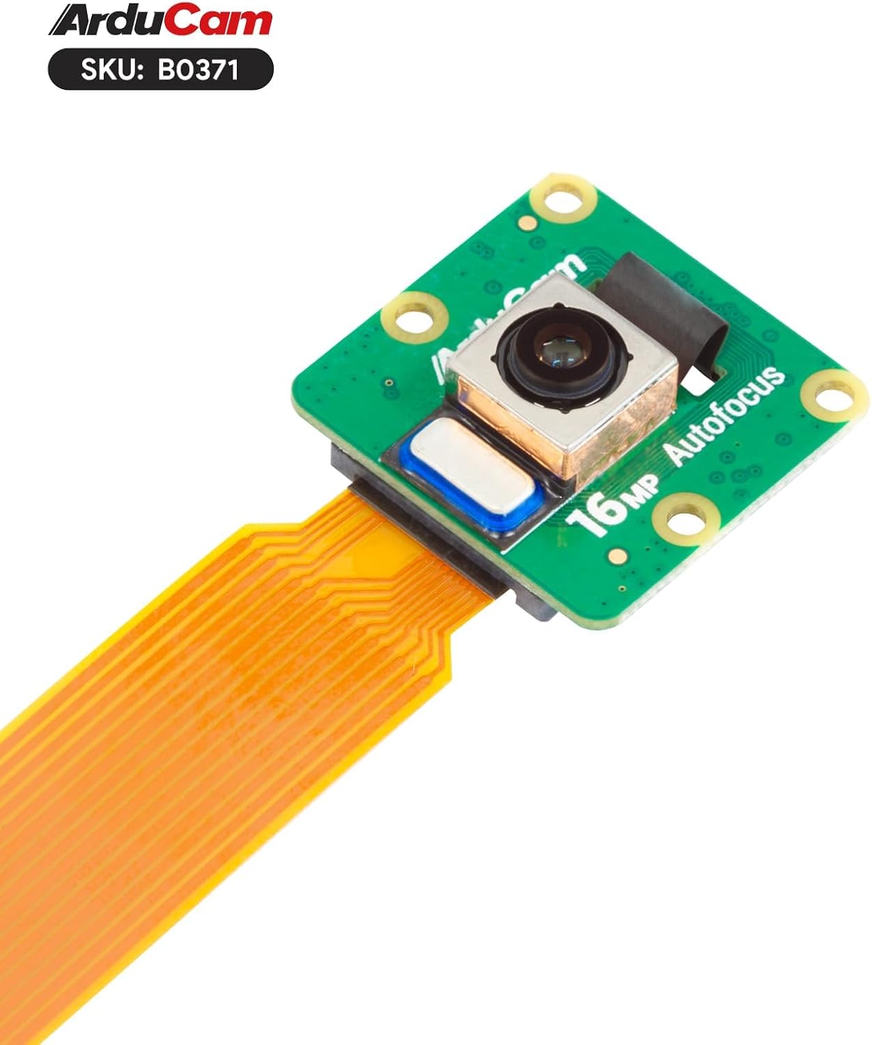 Arducam IMX519 16MP 5/4B/3B+, 2 Autofocus Camera Module for Raspberry Pi, AF Pi Camera Compatible with Raspberry Pi