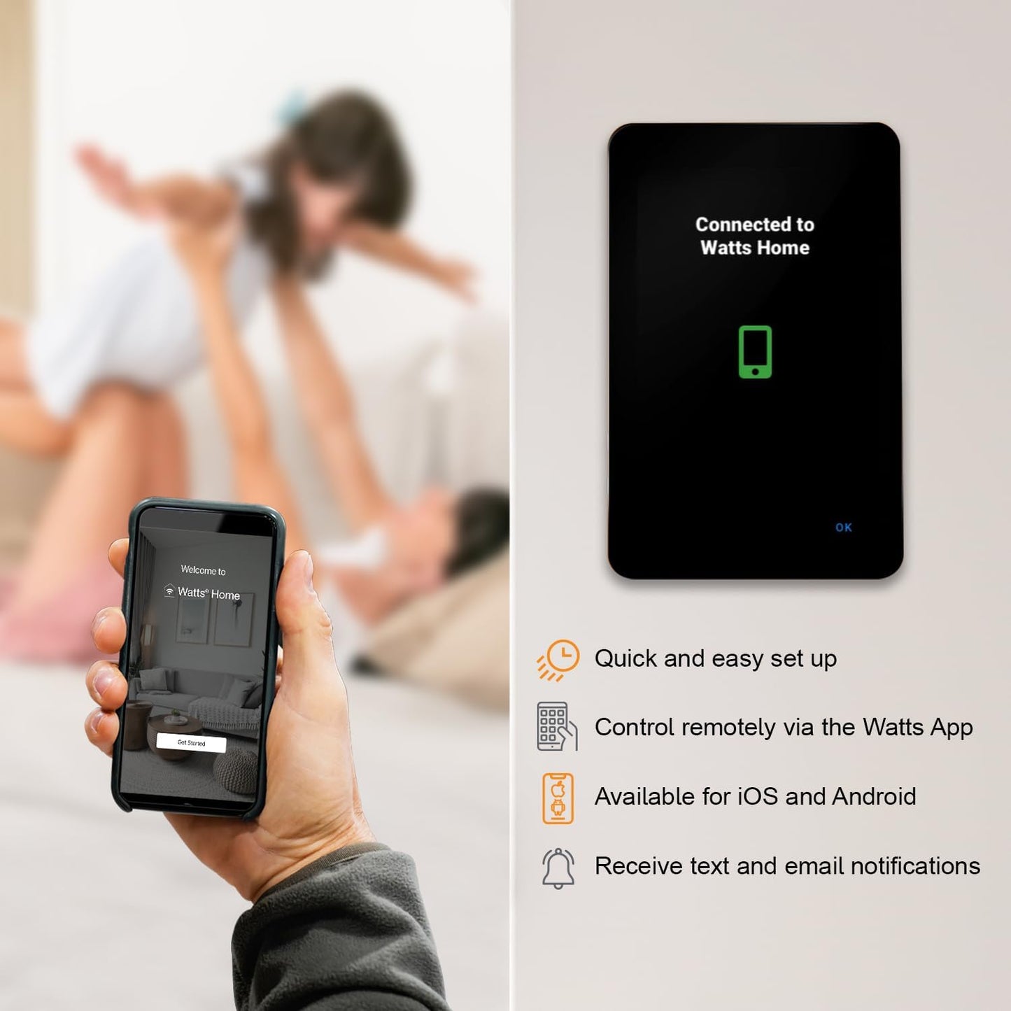 SunTouch SunStat CommandPlus Touchscreen Programmable Smart Wi-Fi Thermostat for Electric Floor Heating Systems, 4.3" Screen, Floor and Air Sensing Control, Energy Monitoring, Remote Access