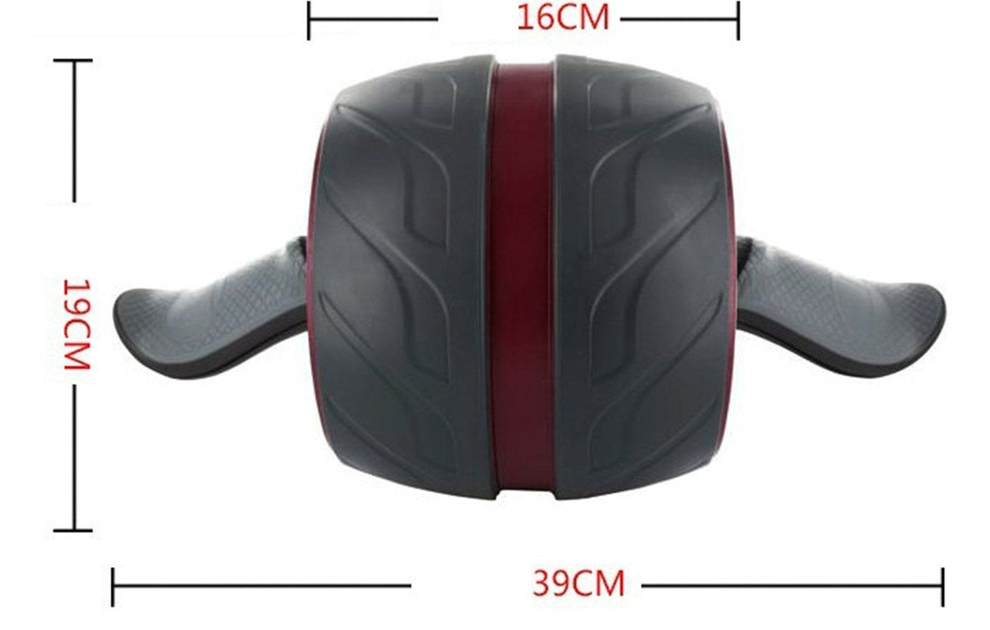 Perfect Fitness Ab Carver Pro Roller Wheel With Built In Spring Resistance, At Home Core Workout Equipment, Red