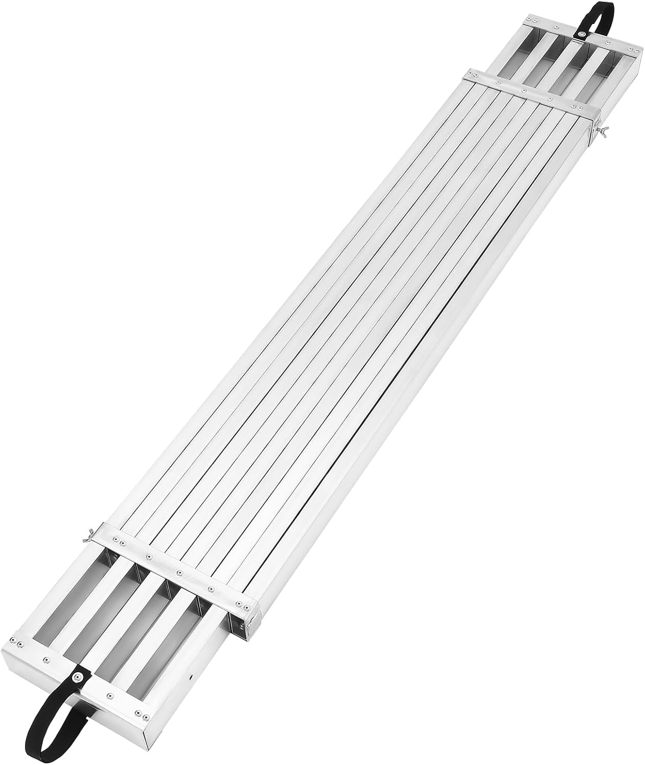 GAOMON Telescoping Work Plank, Aluminum Plank, Adjustable Work Platform 440LBS Capacity, Extension Scaffolding Plank with Skid-Proof Platform, Scaffold Ladder Accessory (9FT-15FT - Sliver)