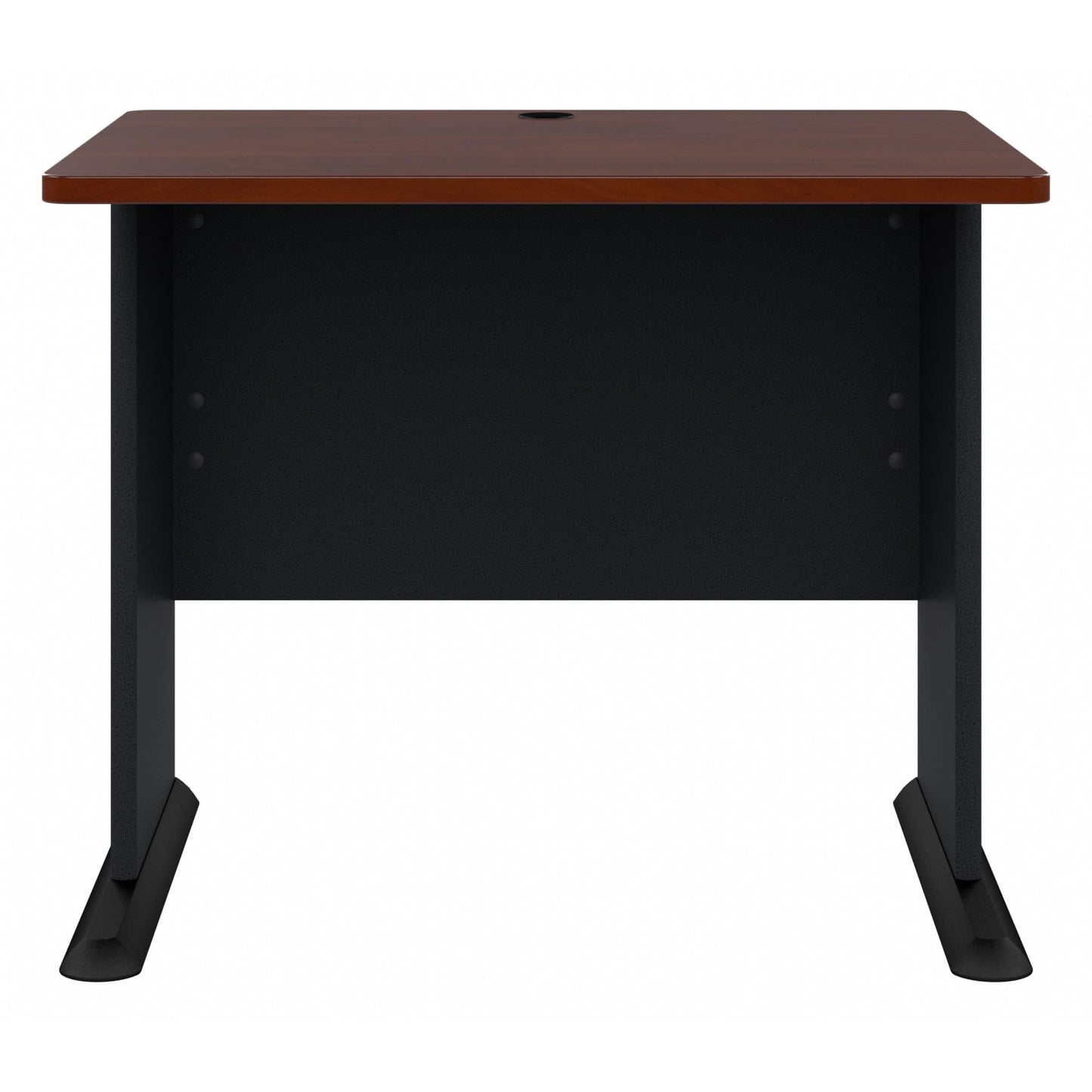 Bush Business Furniture Series A 36W Small Desk in Hansen Cherry and Galaxy, Compact Computer Table for Home or Professional Office