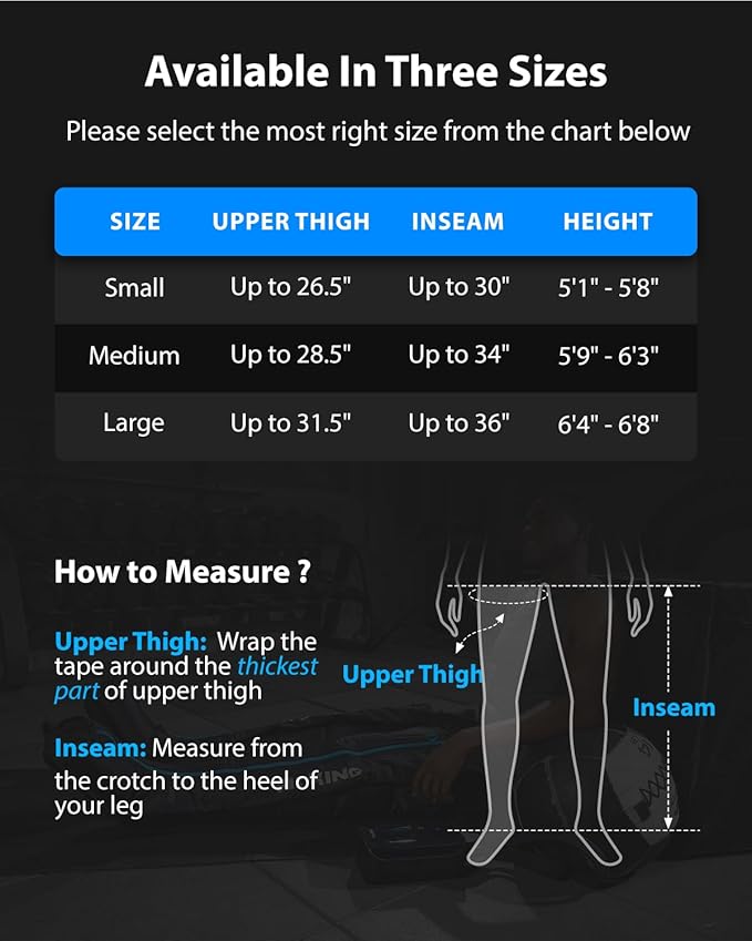 FIT KING Upgraded Leg Massager Recovery Boots, Professional Air Compression Recovery System for Circulation & Athlete-Level Fast Recovery, Cordless Rechargeable Compression Boots (Medium)