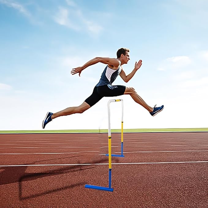 Adjustable Height Hurdles Track and Field,Detachable Agility Speed Jumping Training Equipment for Kids,Youth and Adults,Indoor & Outdoor Use（1 Pack）