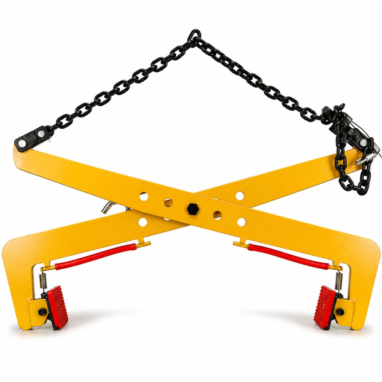 1763 Ibs Heavy-Duty Granite Slab Lifting Clamp, Anti-slip Stone Block Lifter Clamp, Adjustable 14“ -35” Opening - Ideal Vertical Transport Tool for Granite, Concrete, Marble, and Slate