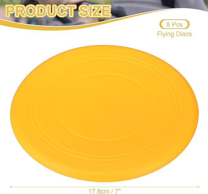 PATIKIL Flying Disc Soft Silicone Colorful Flying Disk Flyer for Outdoor Sports Lawn