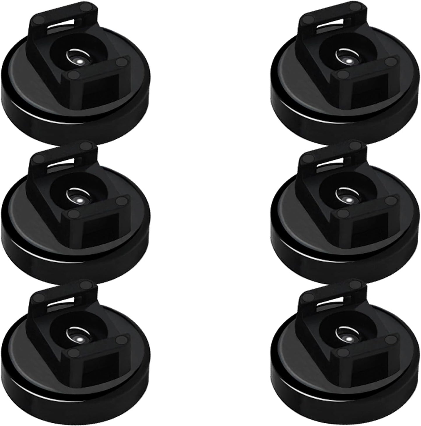 25LBS 6 Magnet Zip Tie Mount Magnetic Zip Ties Mount Strong Multipurpose Wire Cable Holder Mount Wire Clips Management