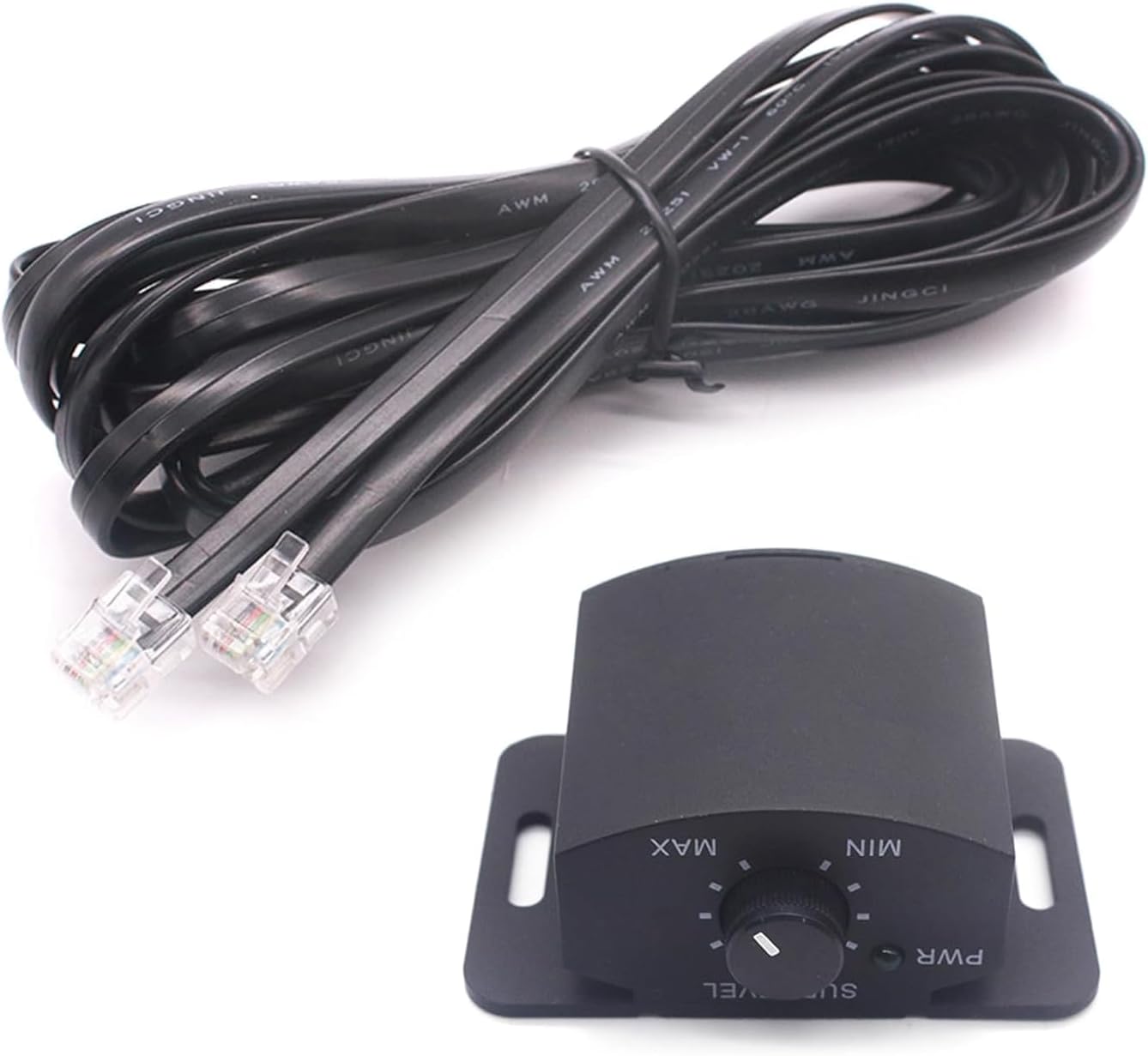 LQMBABY 4 13Ft Bass Knob for Car Amplifier Pin, Remote Bass Control Knob with Cable, Remote Control Subwoofer