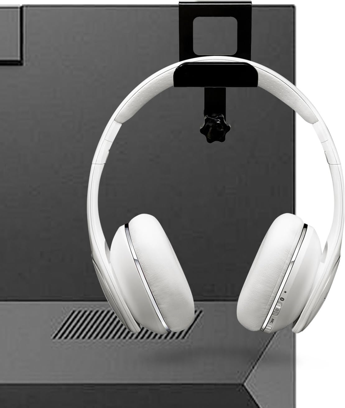 Monitor Back Stand for Headphone, No Adhesive Needed Space Saving Desk Organizer, Compatible with Different Computer