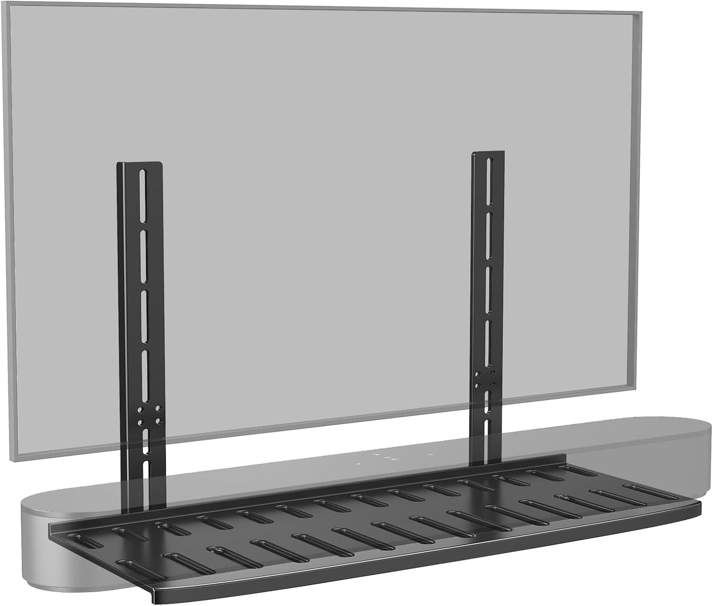 CABTE 22 lbs, Soundbar Mount with Adjustable Height, Sound bar Mount up to Soundbar Mount Under TV or Above TV