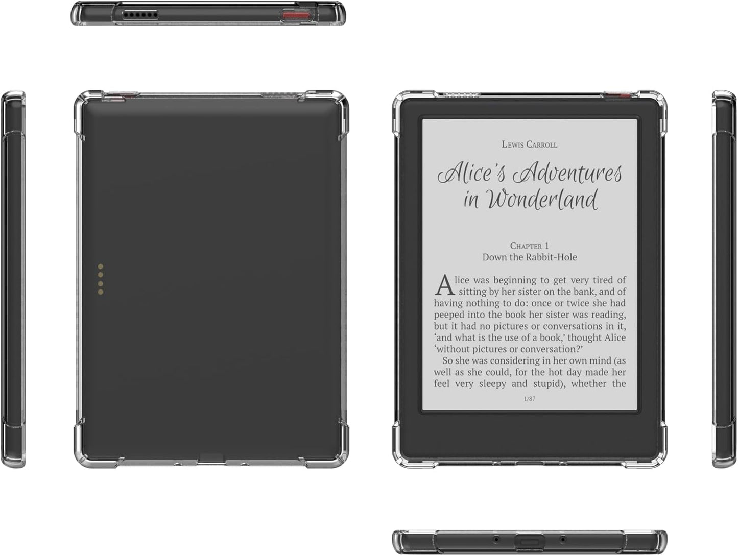 BOZHUORUI Clear Case for Musnap Neo C/Neo e-Reader | Slimfit & Lightweight Design | Anti-Slip & Scratch Resistant | TPU