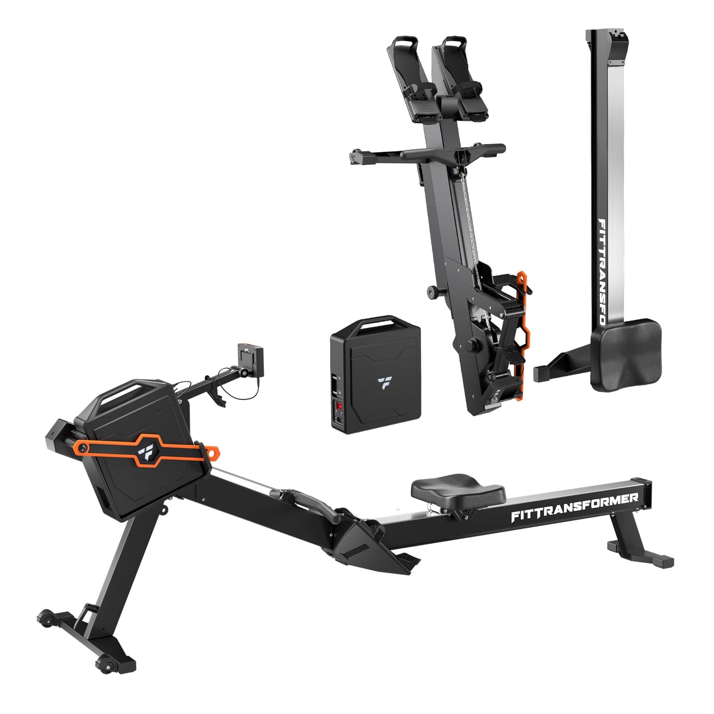 FITTRANSFORMER Sail Smart Home Gym, 3-in-1 Rowing Machine, Digital Weight System for Strength & Cardio Training, All-in-One Gym Equipment, Functional Rower Station