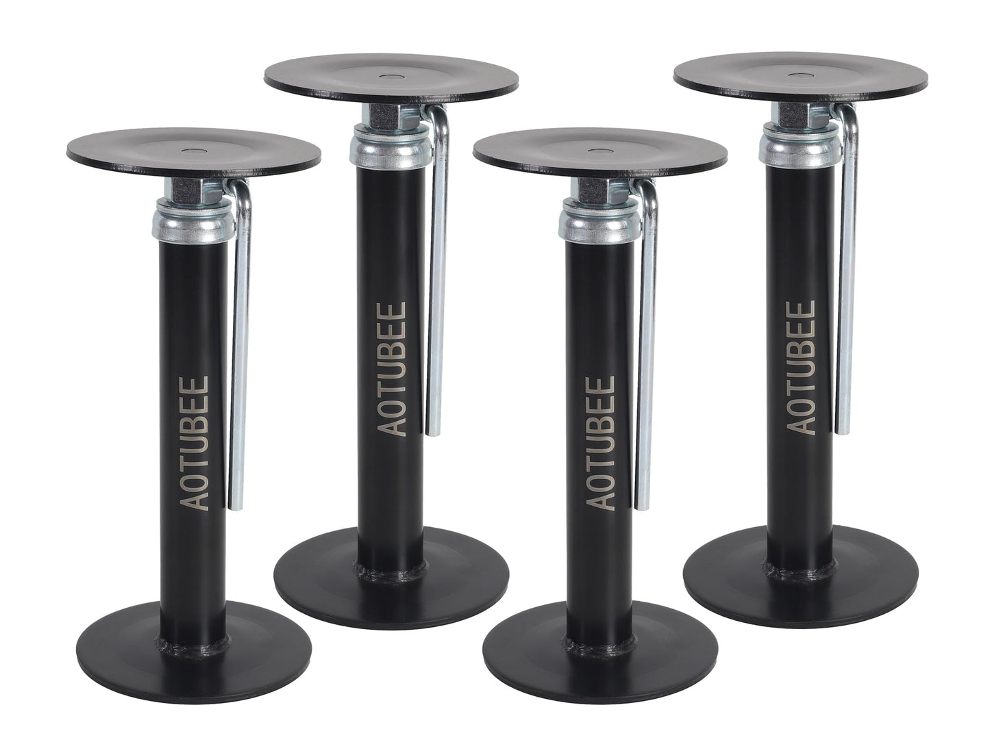 AOTUBEE House Floor Jacks, Basement Floor Jack for Leveling and stabilizing Stairs, Porches, Decks, Crawl Spaces, Sagging/Uneven Floors and RV Camper Step Stabilizer, 4 Pack, 11" - 16"