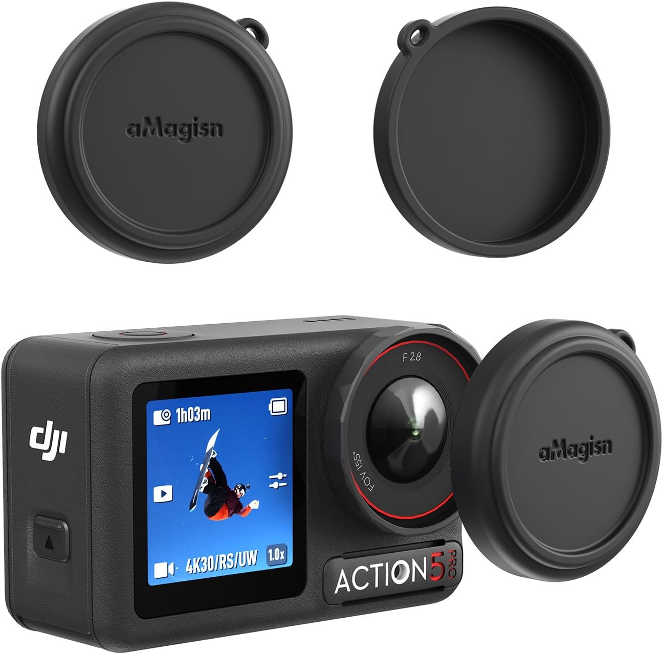 MoriEnzi 5 aMagisn for DJI OSMO Action Pro Silicone Lens Cover and Lens Protection Cover Accessories Action Camera