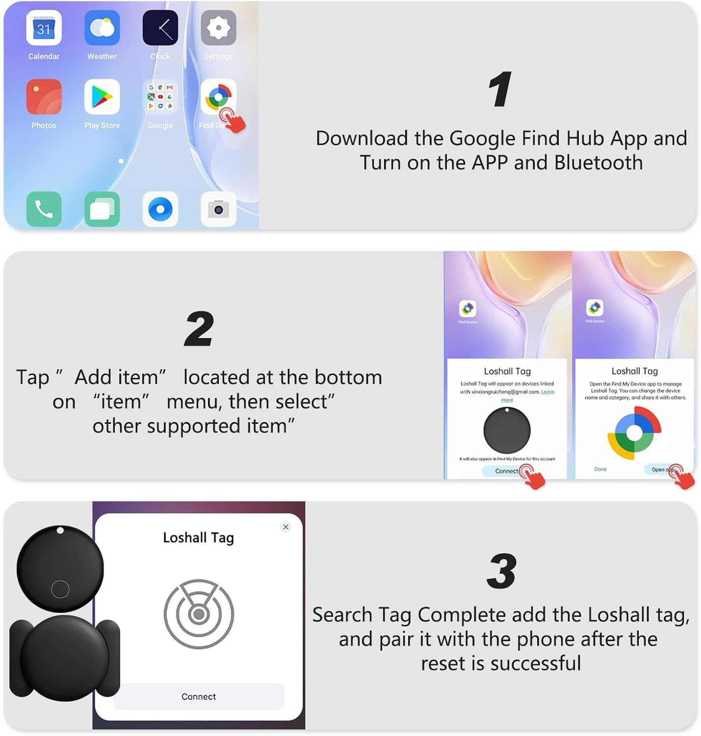 Frylaa GPS Tracker for Vehicles,Hidden GPS Car Tracker with Magnetic Case,Work with Google Find My(Android