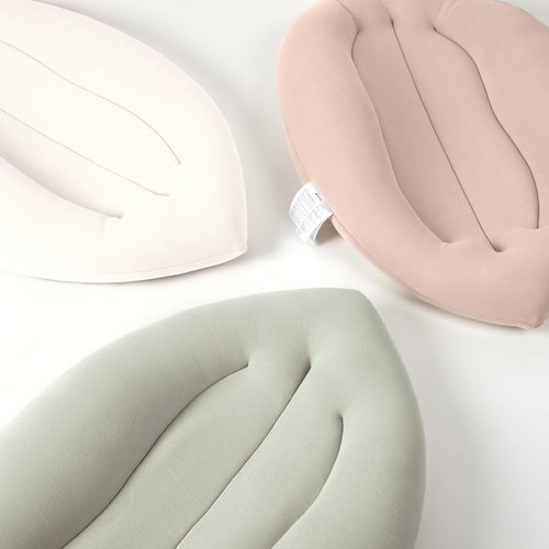 Baby Lounger - Skin-Friendly & Breathable Infant Cushion for Tummy Time | Portable for Newborns (Ivory)