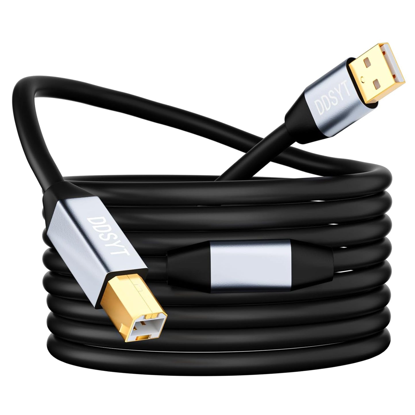 DDSYT 2.0 50 Active USB Printer Cable with Signal Booster for Remote Office Scanners and MIDI Pianos FT
