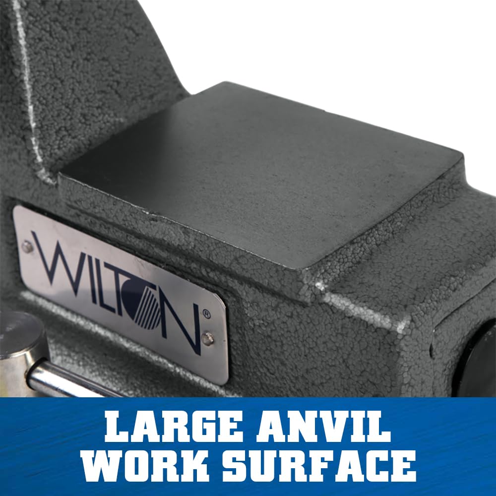 Wilton Mechanics Bench Vise, 6" Jaw Width, 5-3/4" Jaw Opening, 4-1/8" Throat (Model 746)