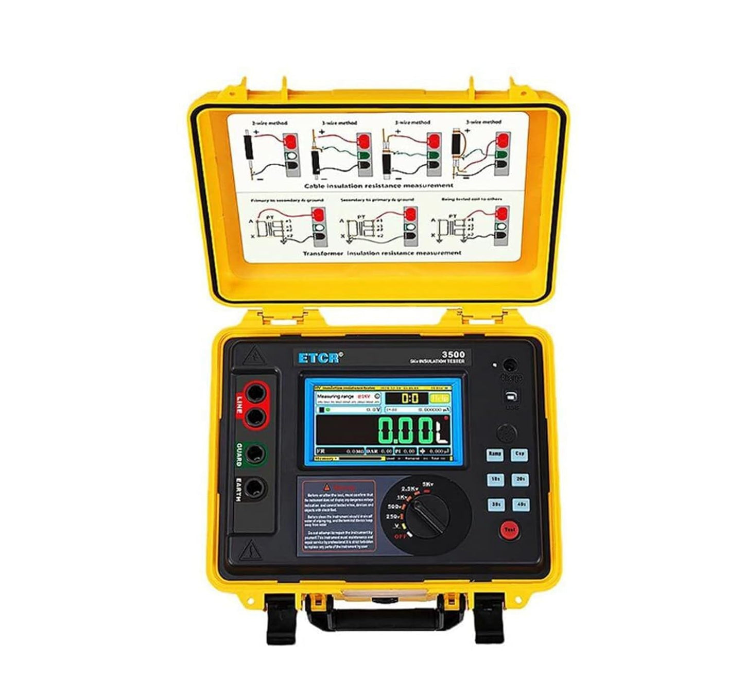 ETCR ETCR3500 5KV High Voltage Insulation Tester Megohm Meter 5TΩ 5mA