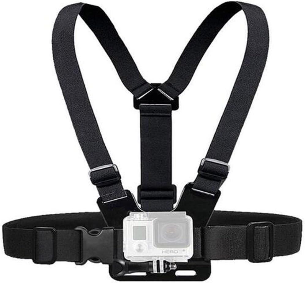 Walway Adjustable Chest for Mount Harness Most Action Cameras, Fully Adjustable Strap Size