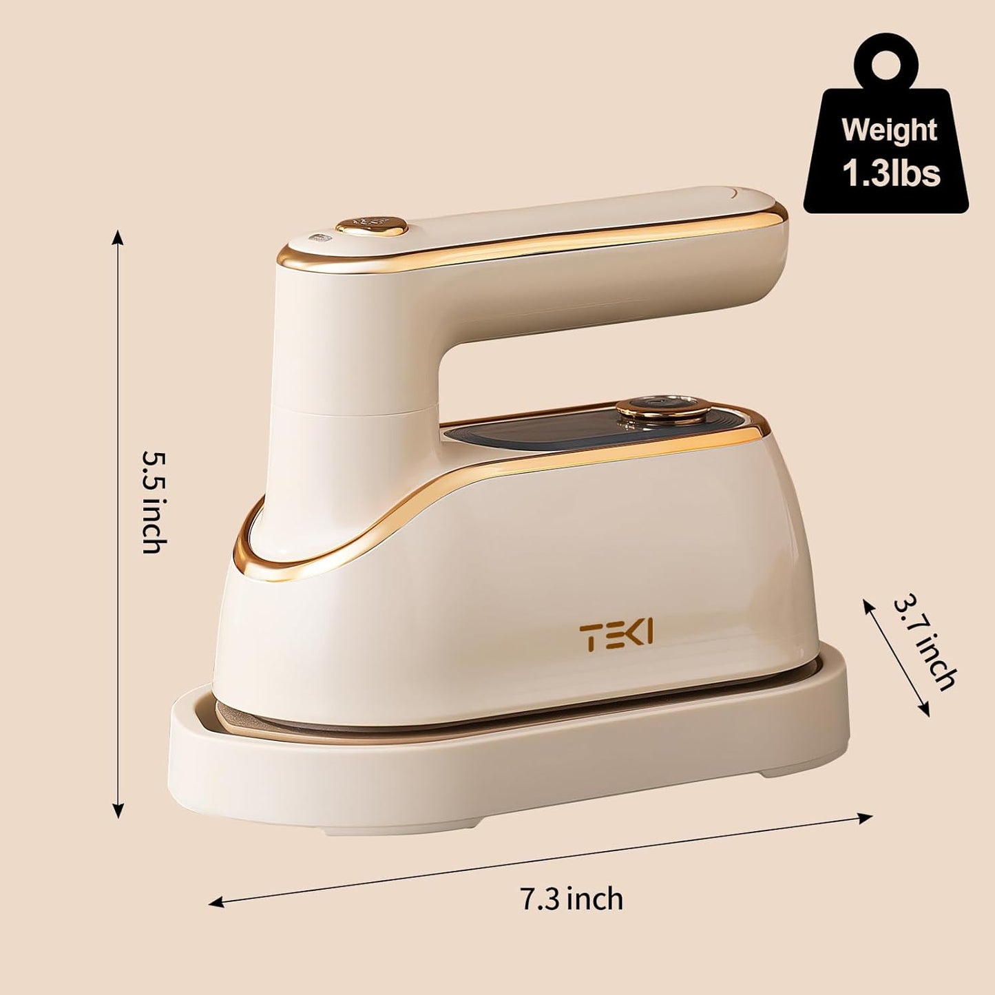 Skiennix Travel Steamer - Portable 1200W Garment Iron with 150ml Water Tank | Compact & Foldable Wrinkle Remover
