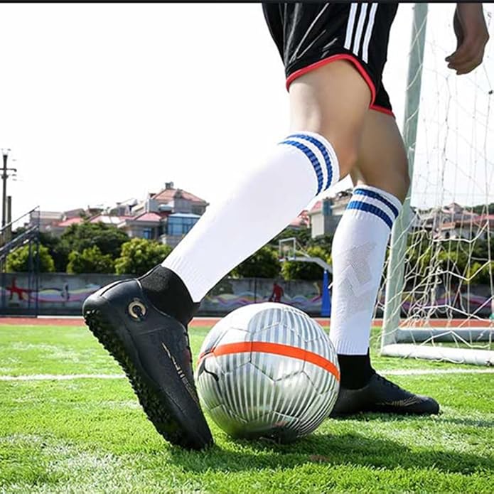 Mens Soccer Cleats Football Boots High-Top Outdoor/Indoor Training Athletic Sneaker