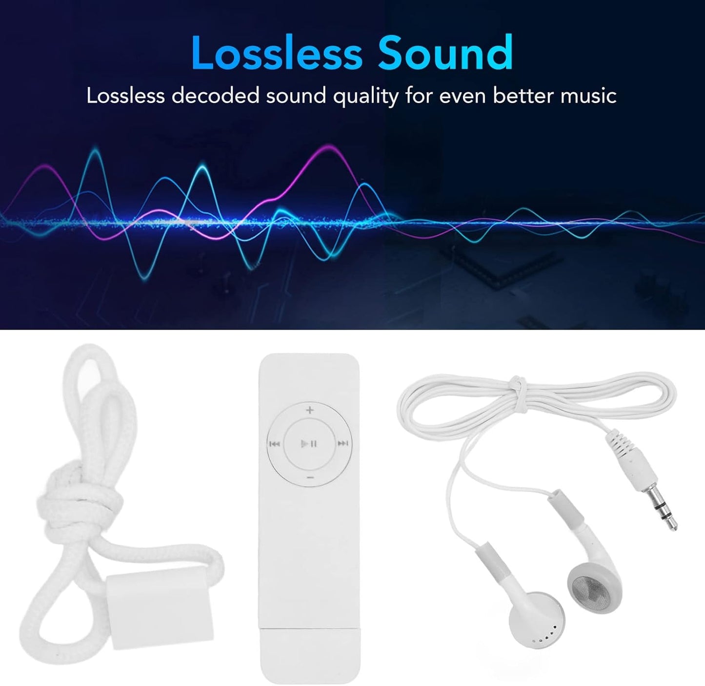 Sorandy 64GB Mp3 Player Portable Digital Lossless Player, Suitable for Children HD Sound Quality No Phone Required