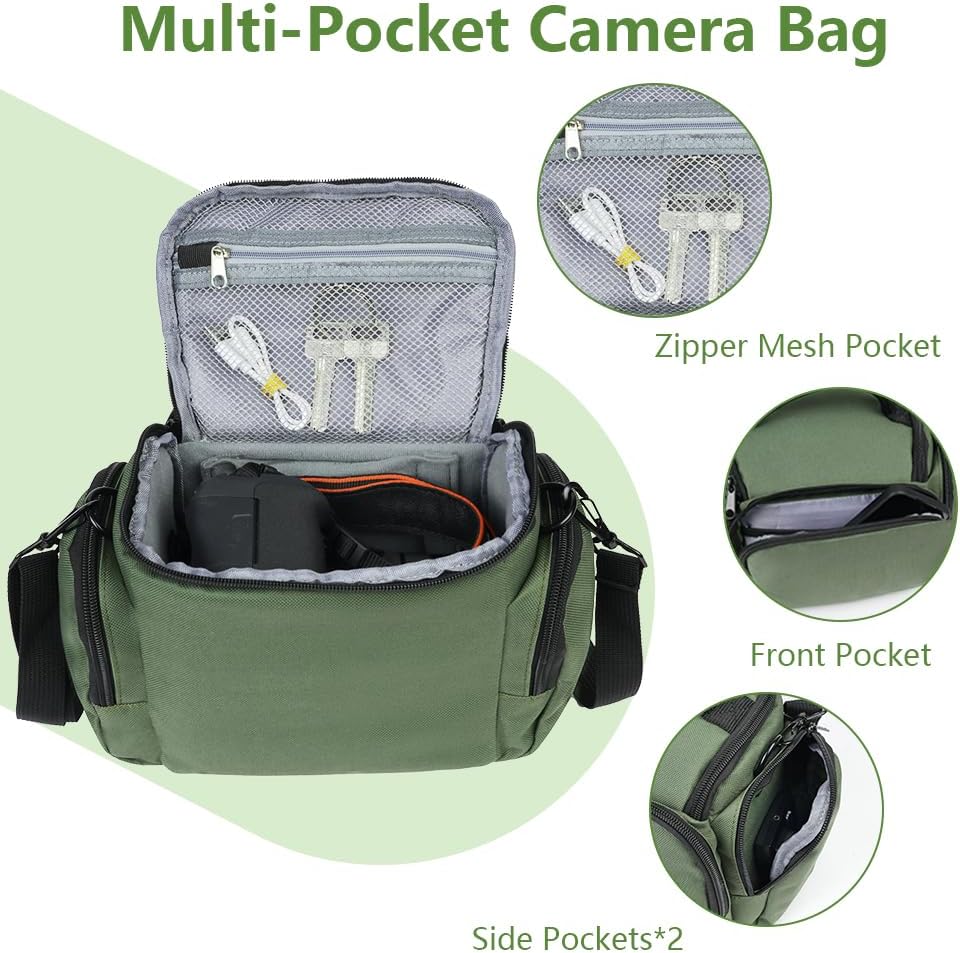 Ainiv Backpack, Backpacks DSLR Camera Bag, Waterproof Anti-Shock SLR Camera Case, Large Adjustable Shoulder Strap