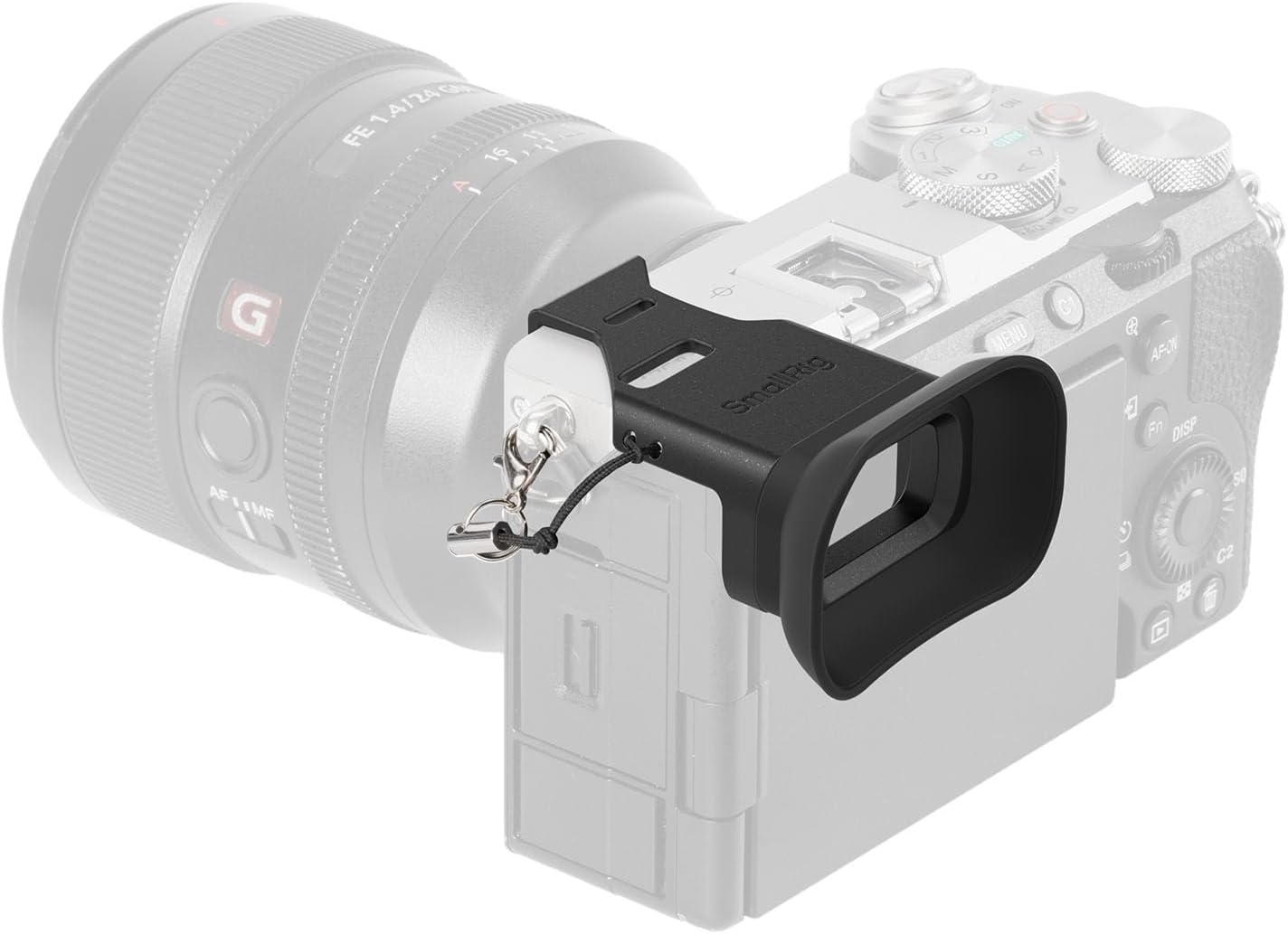 SMALLRIG A7CII A7CR 7C 7CR 4819 Camera Viewfinder Eyecup, Viewfinder Eye Cup with Small Lanyard, Soft Silicone