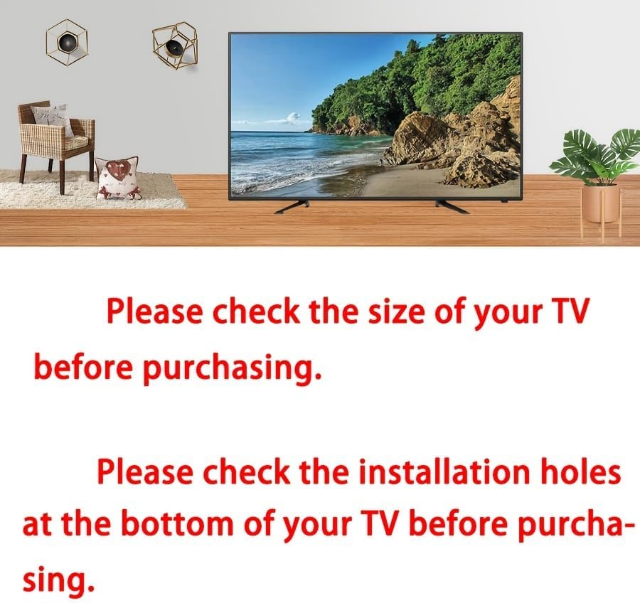 Dranvosk 32Inch 2PCS Universal TV Stand Legs for TVs | Replacement TV Feet with Screws | Easy Install Plastic Mounting