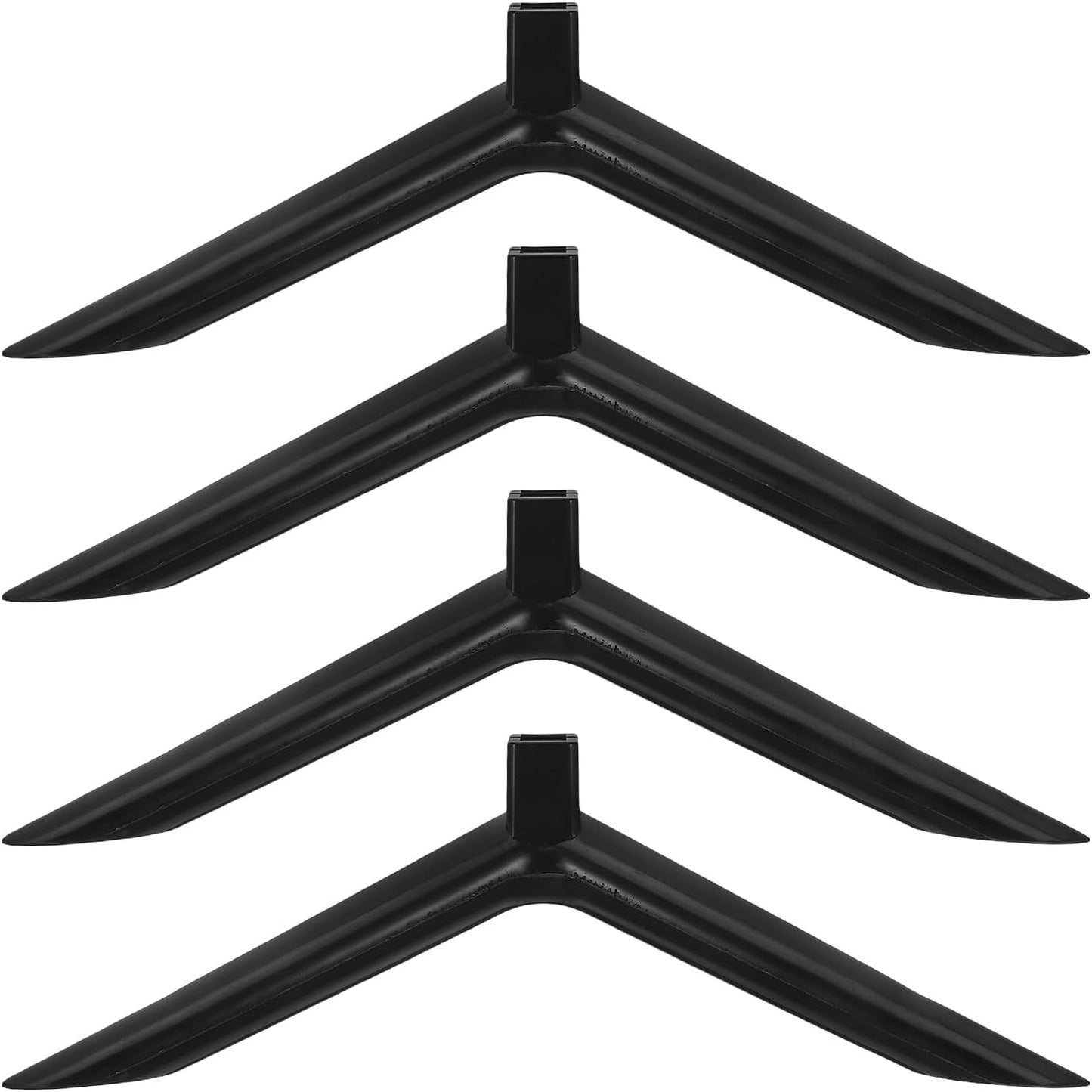Luxshiny 4pcs 24-inch Plastic Tv Stand Base with Screws for Tvs Tabletop Replacement Brackets Stable Monitor Holder