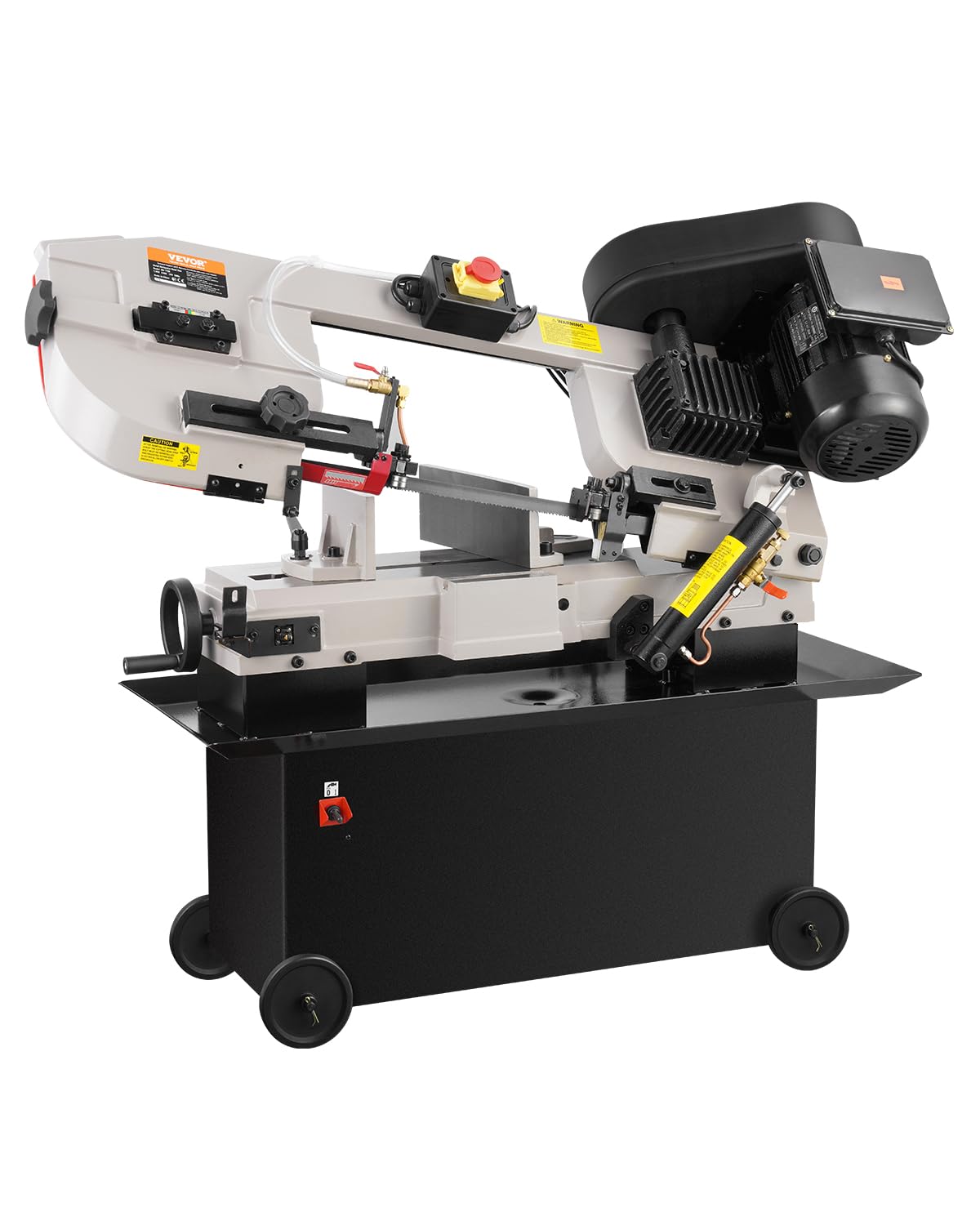 VEVOR Metal Horizontal Band Saw, 7 x 12 in Rectangular Cutting Capacity, 110/220V Vertical Cutting Bandsaw with 1.1 kW Motor, 0-45° Angle Adjustment, Variable Speed, for Metal, Wood, and Plastic