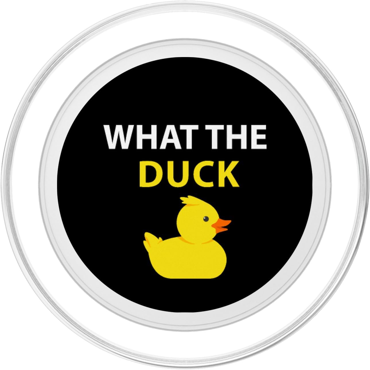 Cute Duck Gifts What The Duck Funny Duck Saying PopSockets PopGrip for MagSafe